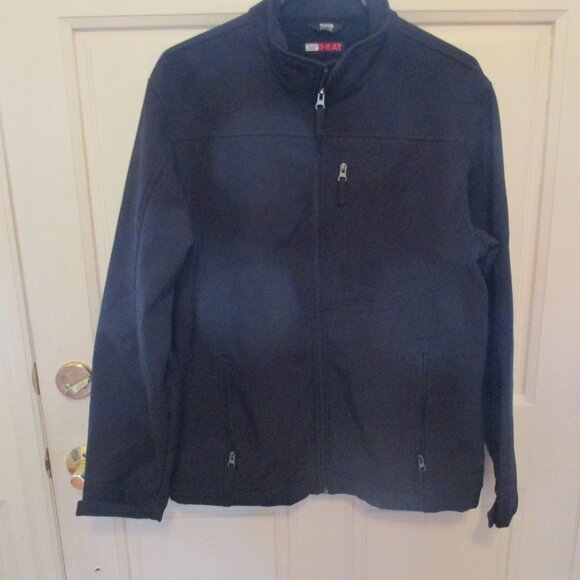 32 Degrees Heat Jacket Mens Medium Gray Full Zip Lightweight Pockets Windbreaker - Picture 7 of 8